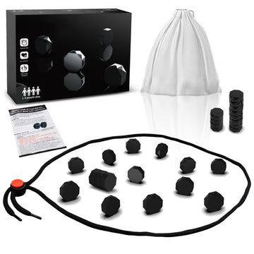 kowgical Chess Game with 20 Stones, Plastic Chess Games Set for Teenagers Adults, Party Easter Gifts Travel Games, Fun Tabletop Multiplayer Game