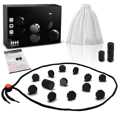 kowgical Chess Game with 20 Stones, Plastic Chess Games Set for Teenagers Adults, Party Easter Gifts Travel Games, Fun Tabletop Multiplayer Game