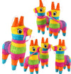GIFTEXPRESS 6 Pack Mini Donkey Pinatas 7.5x5.5", Rainbow Party Decoration for Cinco De Mayo, Pinatas for Fiestas, Taco, Llama Birthday, Carnival