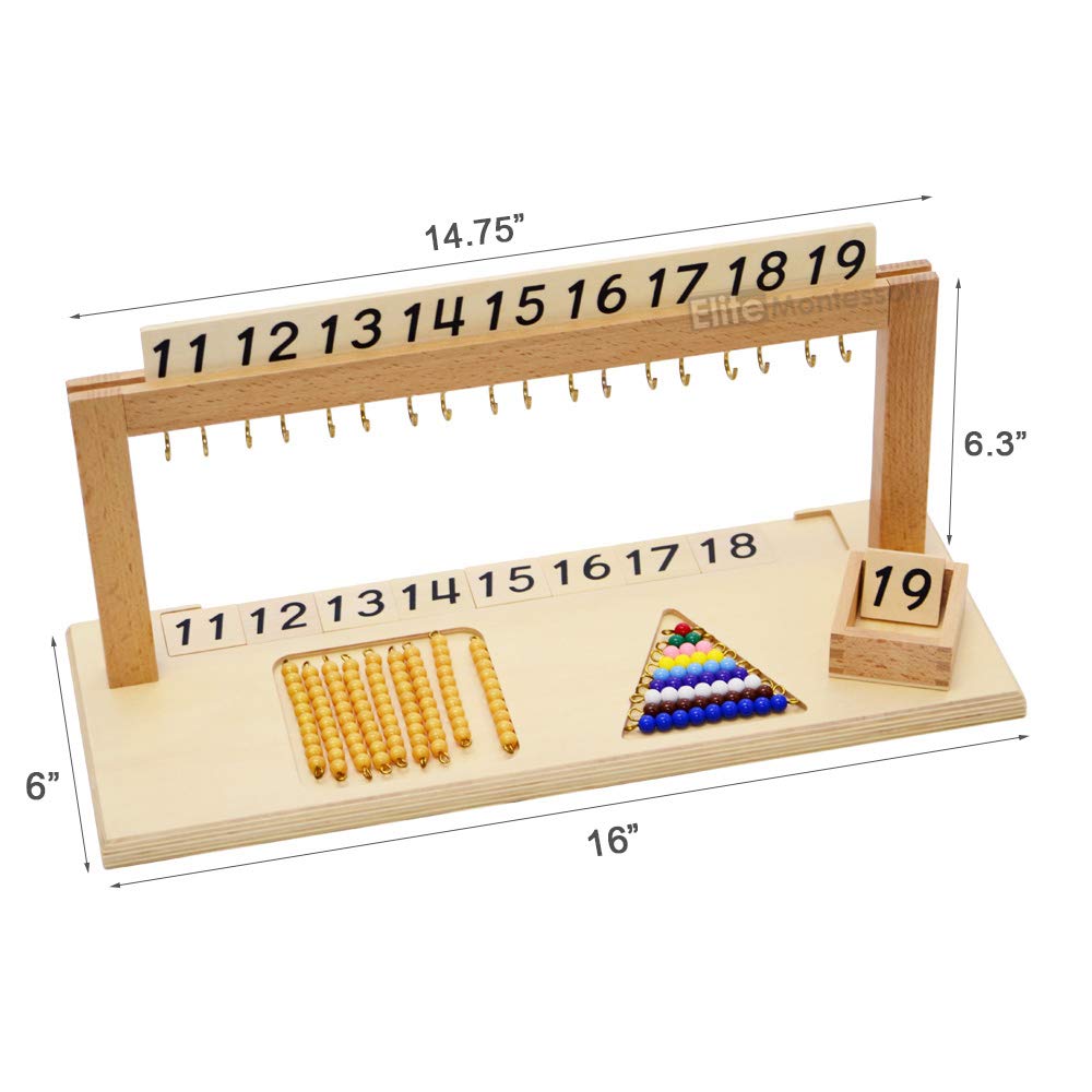 Elite Montessori Teen Bead Hanger with Beads Preschool Learning Material