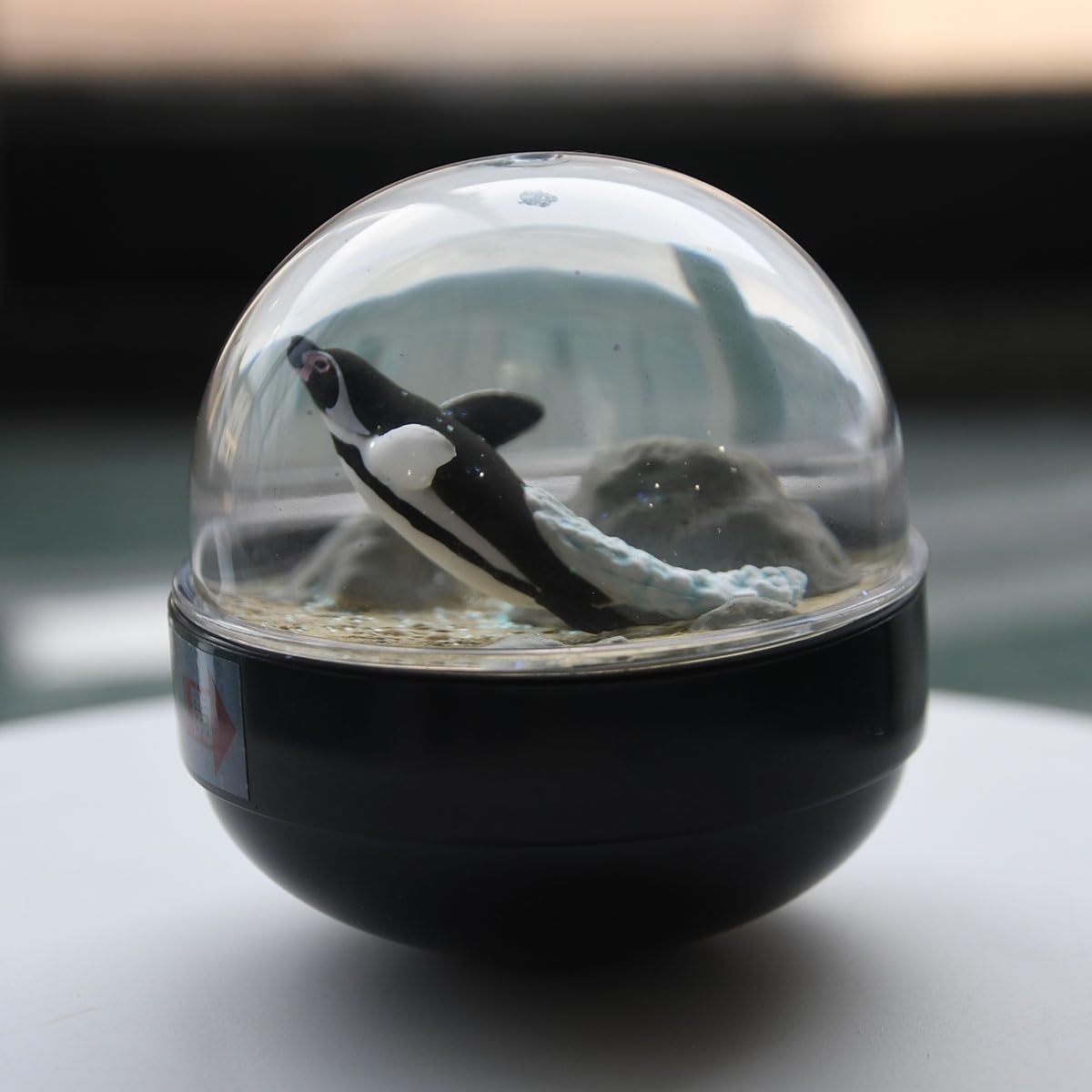 Marine Life Miniature Aquarium sea Turtle Spotted Garden EEL Humboldt Penguin Snow Globe (Humboldt Penguin)
