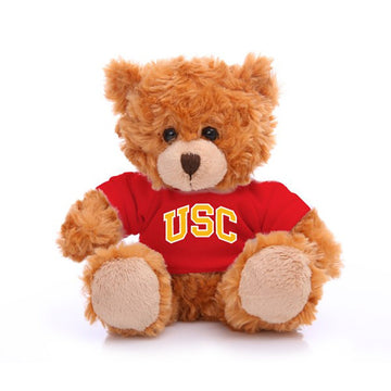 Plushland Collegiate Jersey Bear 6 Inches - Team Sports Vivid Clear Color Toy, Stuffed Animals Toy, State University, School Logo Kids, Bulk Parties