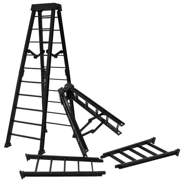 Set of 2 Large 10 Inch Breakable Black Ladders for Wrestling Action Figures