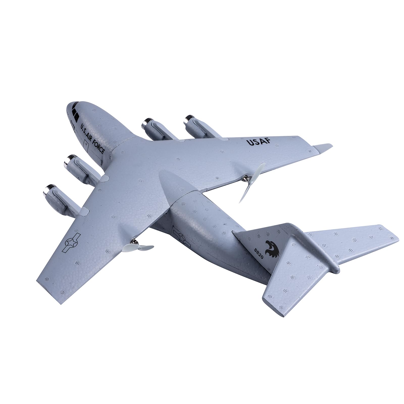 OTTCCTOY RTF RC Plane, 2.4Ghz 2 Channels Airplane, Navy Blue C17 Globemaster III Aircraft, Easy to Fly RC Toy