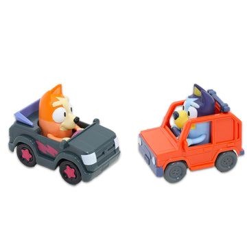 Bluey Play Mat with Vehicle Set for Kids - Bundle with 2 Playmats, 2 Vehicles, Stickers & Castle Door Hanger | Bluey Play Sets for Girls & Boys, Ages
