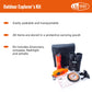Outside Inside Explorer's Essentials Kit for Outdoor Adventures, Includes Binoculars, Compass, Flashlight and Whistle, Protective Carrying Pouch