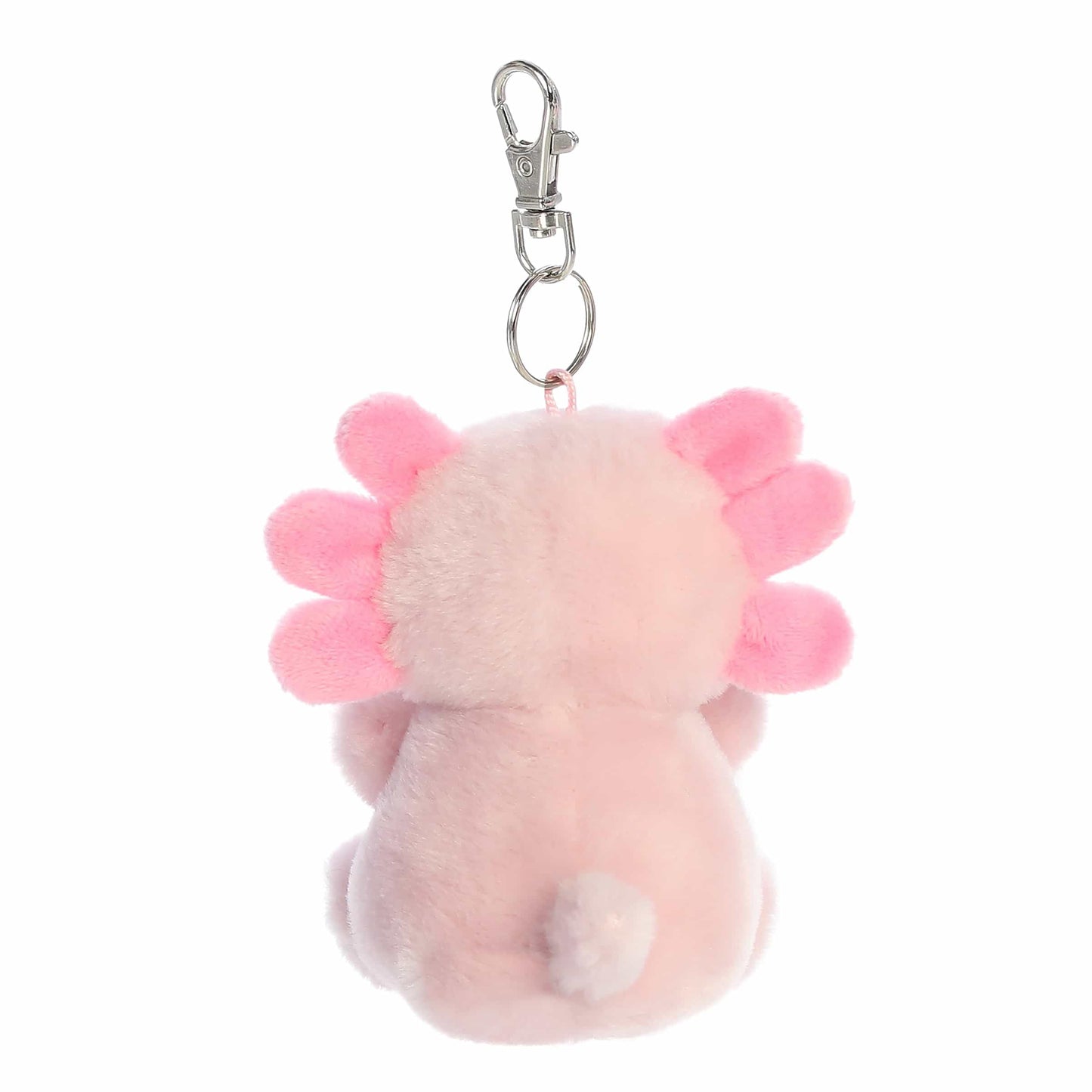 Aurora® Adorable Palm Pals™ Ax Axolotl™ Clip-On- Fun Collectible Plush for Kids and Adult Collectors - Perfect for Backpacks and Birthday Gifts - Pink