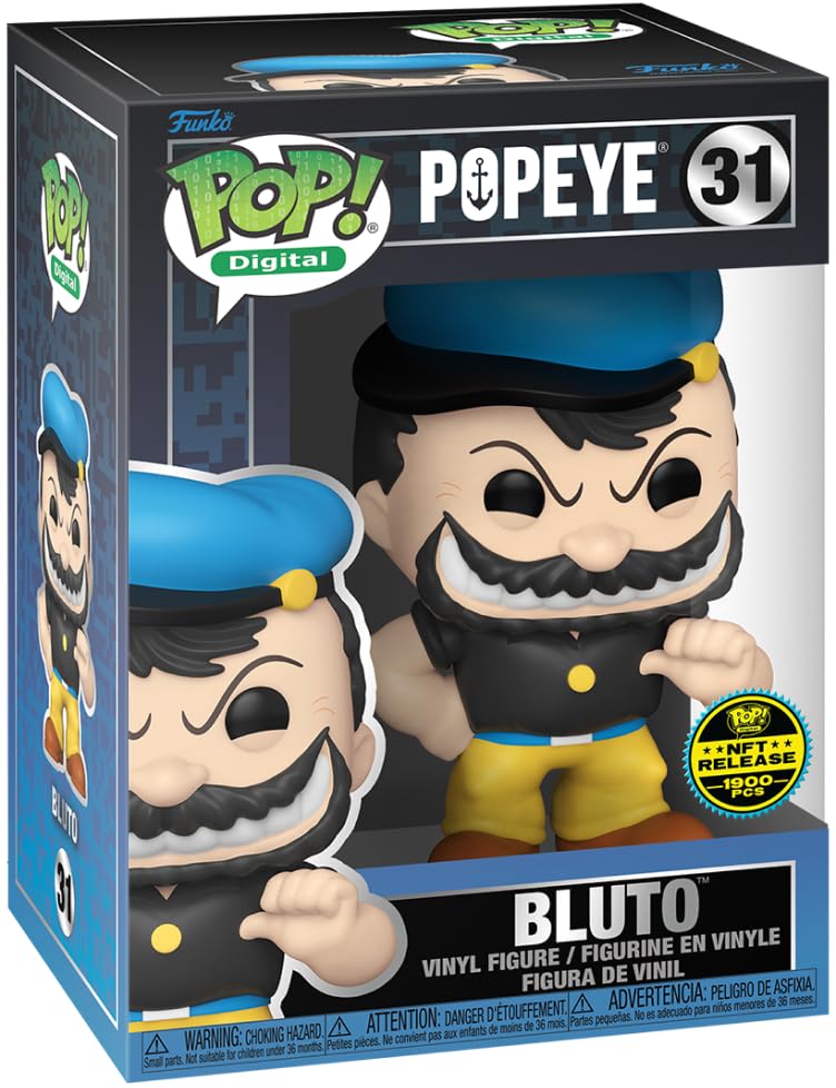 Funko Pop! Digital Popeye: Bluto Physical Exclusive Pop