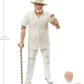Jurassic World Toys Amber Collection John Hammond 6-in Action Figure, Swappable Hands & Head, Cane & Hatching Dinosaur Egg Accessories, Collectible