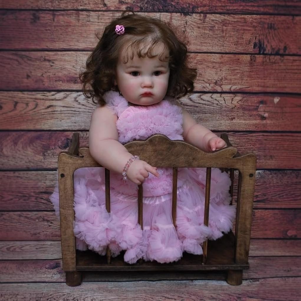 GYCV Reborn Toddler Dolls Girl 24 Inch Lifelike Baby Doll Realistic Toddler Doll Girl Look Real Cute Fat Reborn Baby Weighted Real Life Baby Doll Toys