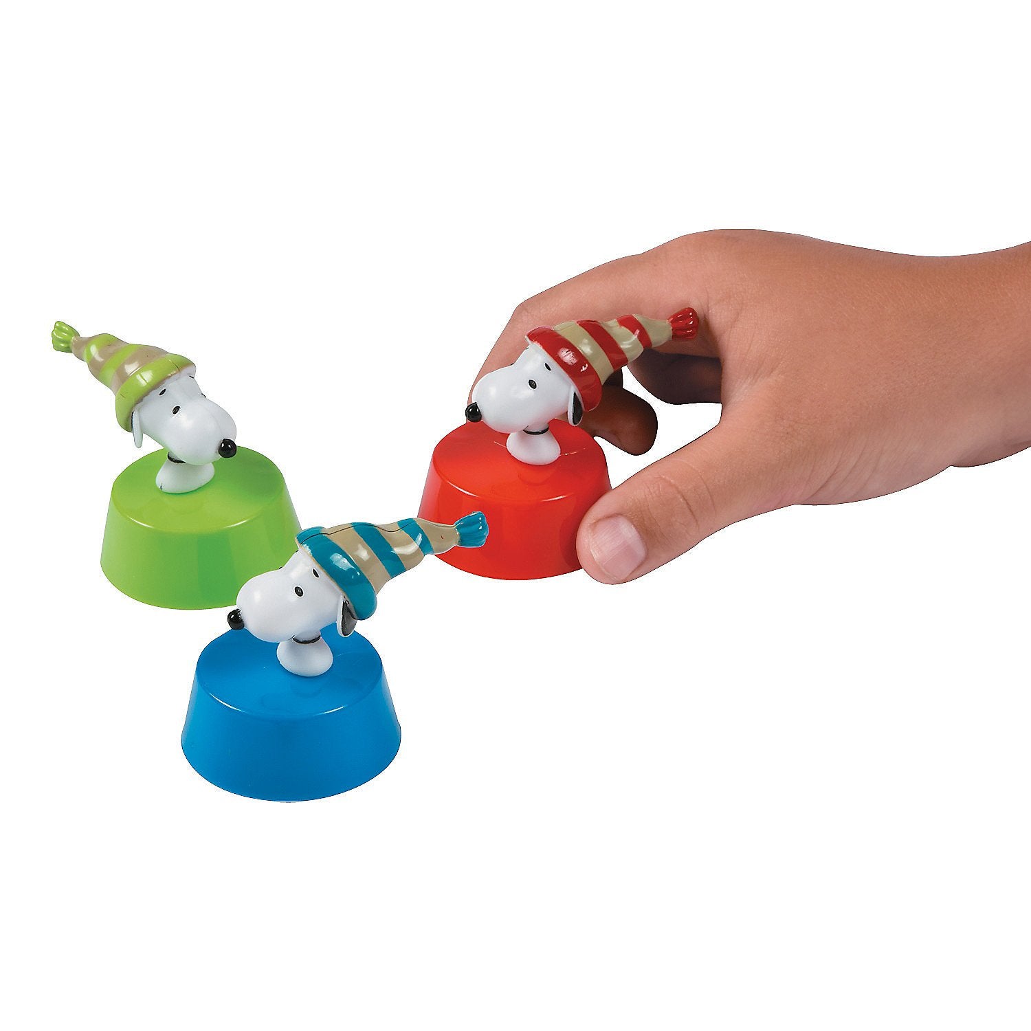 Mini Peanuts Snoopy Christmas Pull-Back Toys - 12 Pc.