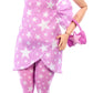 Barbie Deluxe Style Doll #11 in Pink Denim Star-Print Dress with Matching Tights, Black Hair in High Bun, Accessories Like Handbag and Jewelry