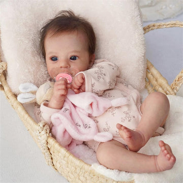 GYCV Lifelike Reborn Baby Dolls Cheap 18 Inch Realistic Newborn Girl Dolls with Poseable Body Soft Weighted Real Life Looking Baby Doll Real Babies