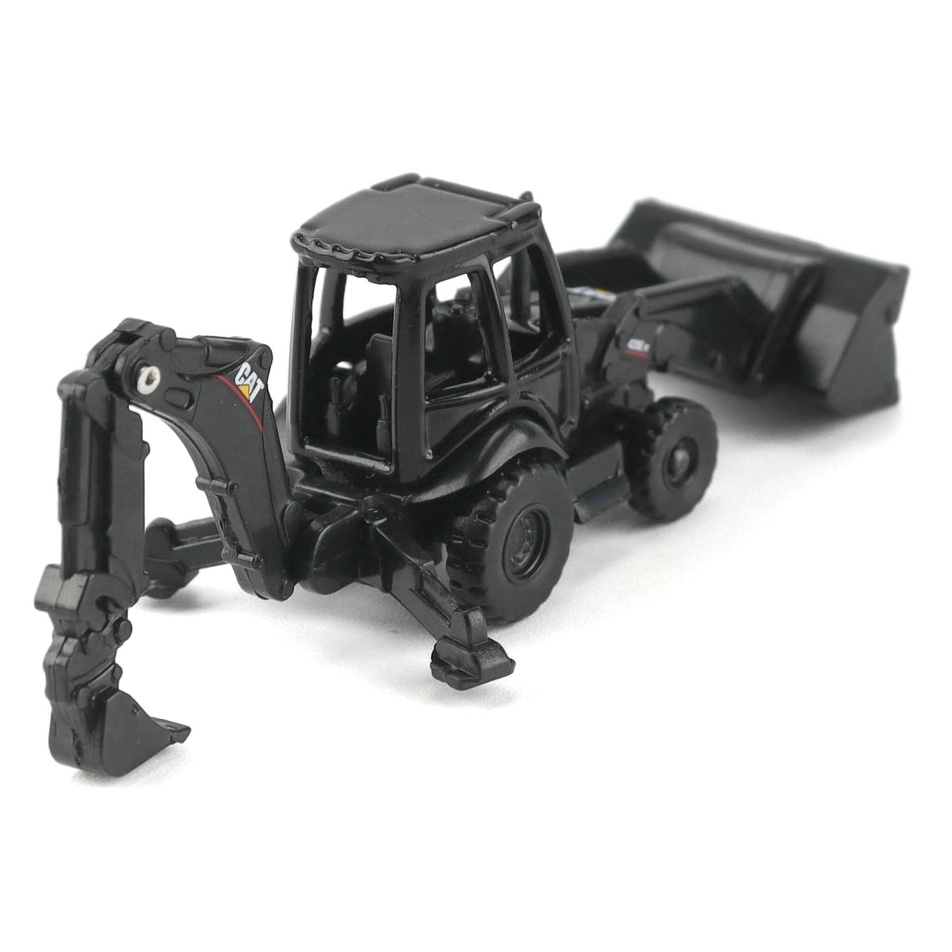 Diecast Masters Caterpillar Diecast Toy Replicas - Cat Micro 420E Backhoe Loader (Black Finish) with accessories in Tool Box | Model 85973BK