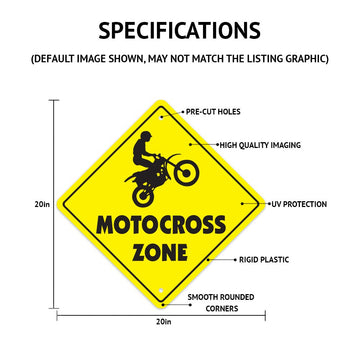 Arcade Crossing Sign Zone Xing | Indoor/Outdoor | 20" Tall Game Room gameroom Machine Pinball Shooting pin Ball Coin