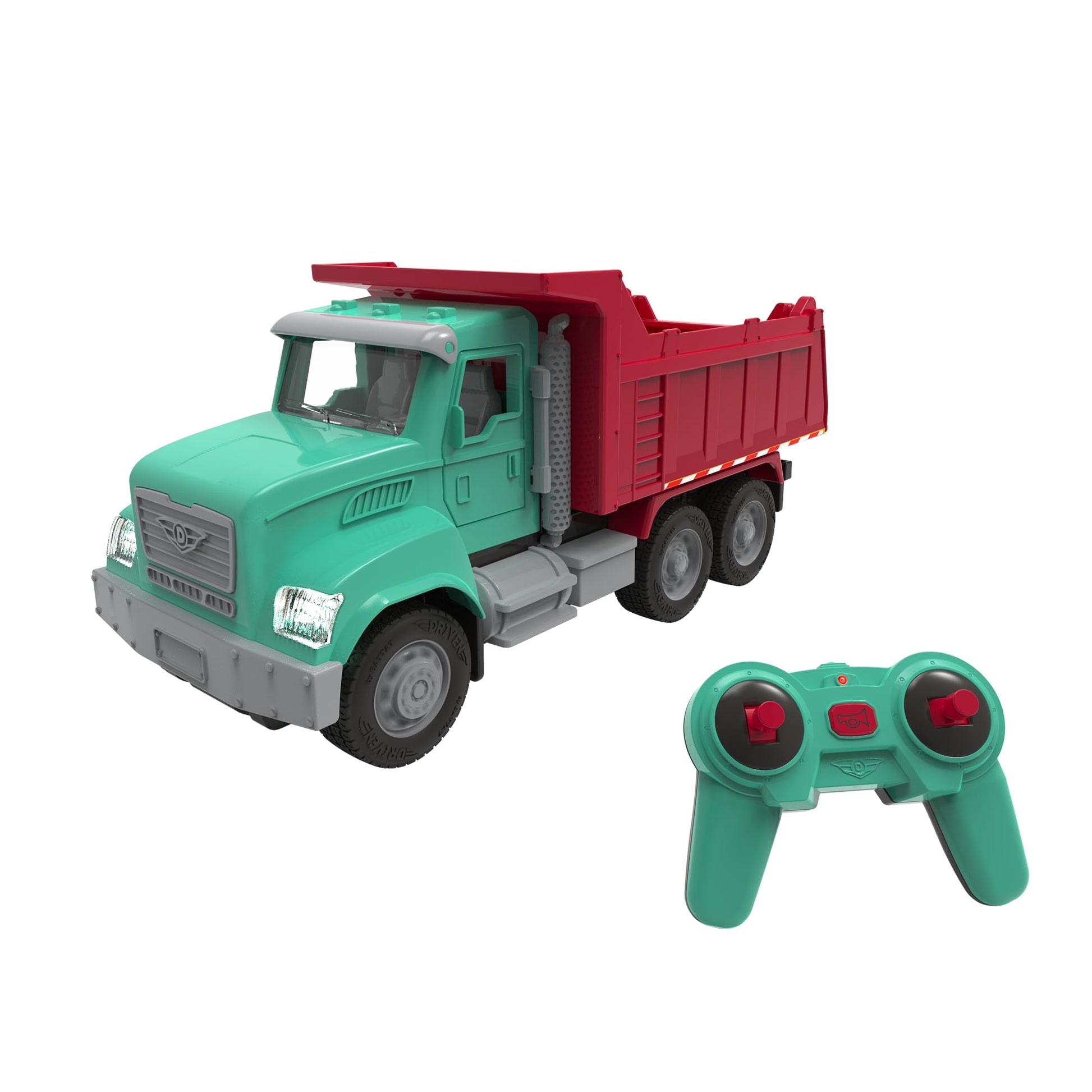 Driven by Battat R/C Dump Truck, Remote Control Construction Toy, Trucks