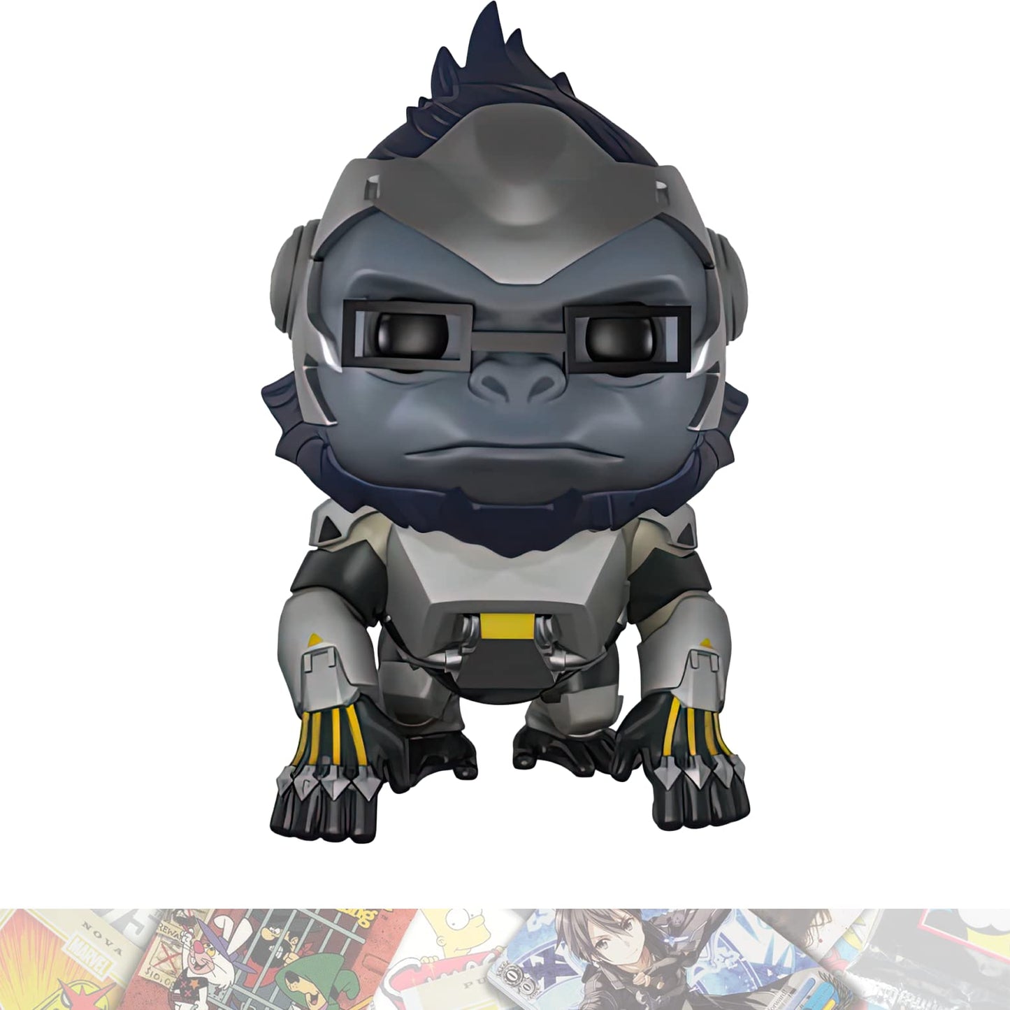 Funko W i n s t o n : 6in Deluxe P o p ! Games Vinyl Figurine Bundle with 1 Game Theme Compatible Trading Card (097-09300)