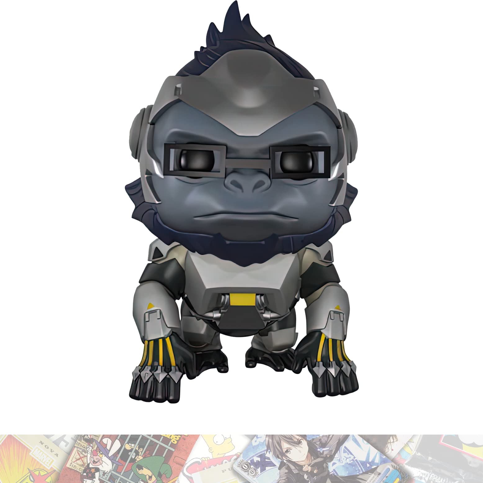 Funko W i n s t o n : 6in Deluxe P o p ! Games Vinyl Figurine Bundle with 1 Game Theme Compatible Trading Card (097-09300)