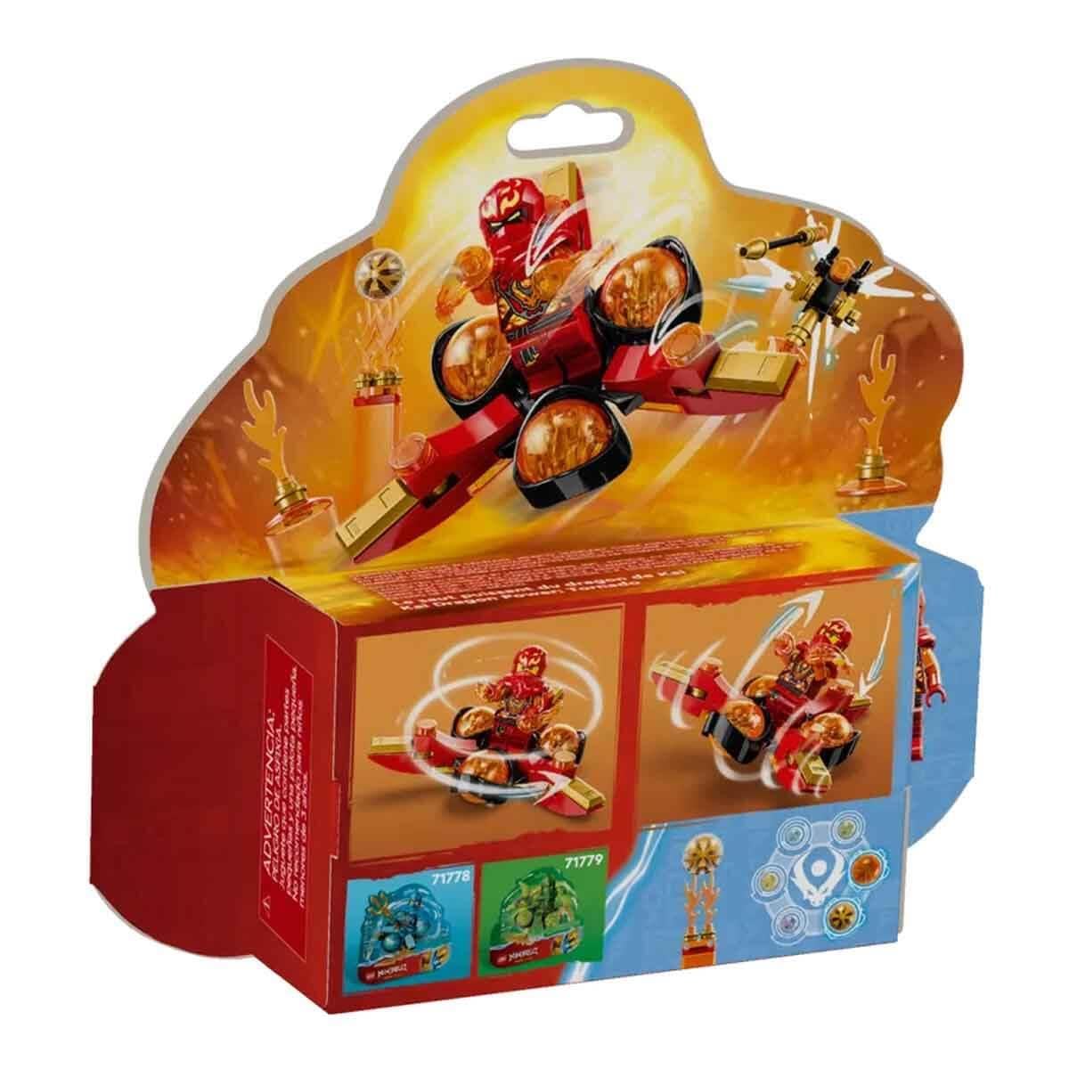 Lego NINJAGO Kai’s Dragon Power Spinjitzu Flip 71777 Red Ninja Toy Building Set with Kai Minifigure; Gift for 6 Year Old Boys, Girls and Ninja Fans
