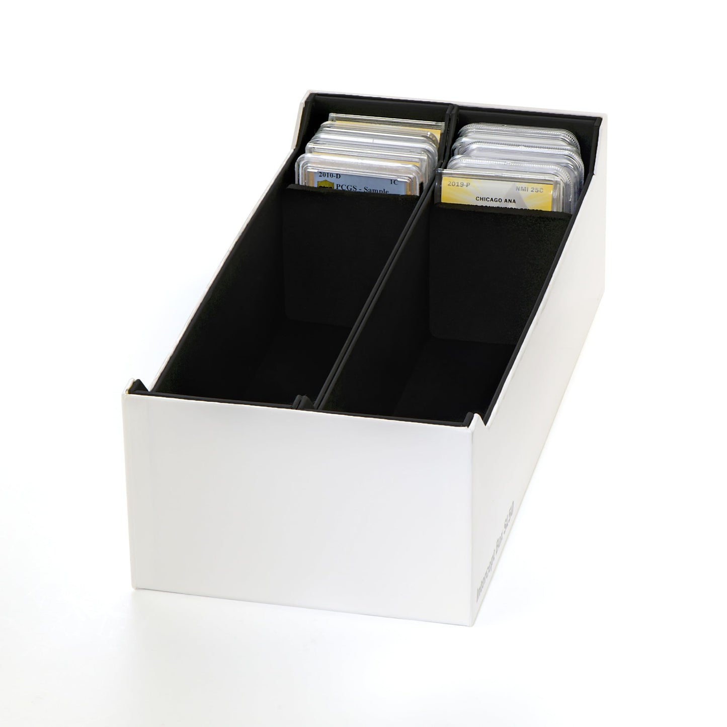 LIGHTHOUSE - Storage Box SL 50 for 50 Coin Slabs Including PCGS, NGC, ANACS with INTERCEPT TECHNOLOGY Corrosion Protection (12 5/8" x 6" x 3 7/8")