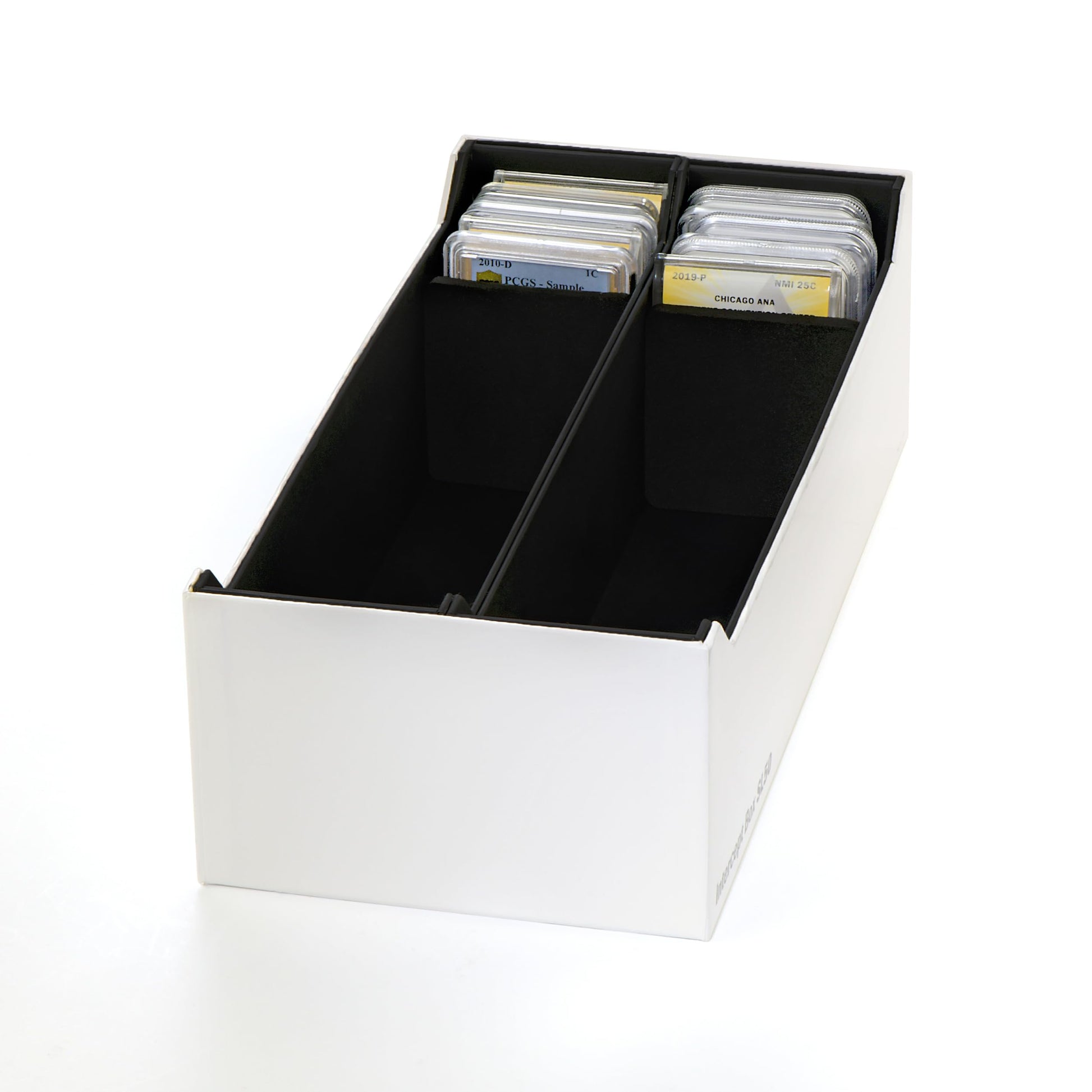 LIGHTHOUSE - Storage Box SL 50 for 50 Coin Slabs Including PCGS, NGC, ANACS with INTERCEPT TECHNOLOGY Corrosion Protection (12 5/8" x 6" x 3 7/8")