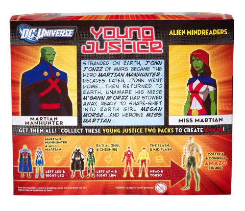 DC Universe Young Justice Martian Manhunter And Miss Martian Figure 2-Pack