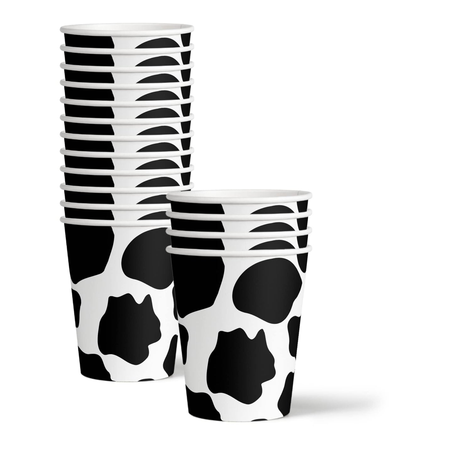 My First Rodeo Cow Girl Birthday Party Supplies - 64 Piece Girls Cow Print 1st Birthday Tableware Set Includes Large 9" Dinner Plates and 8" Dessert