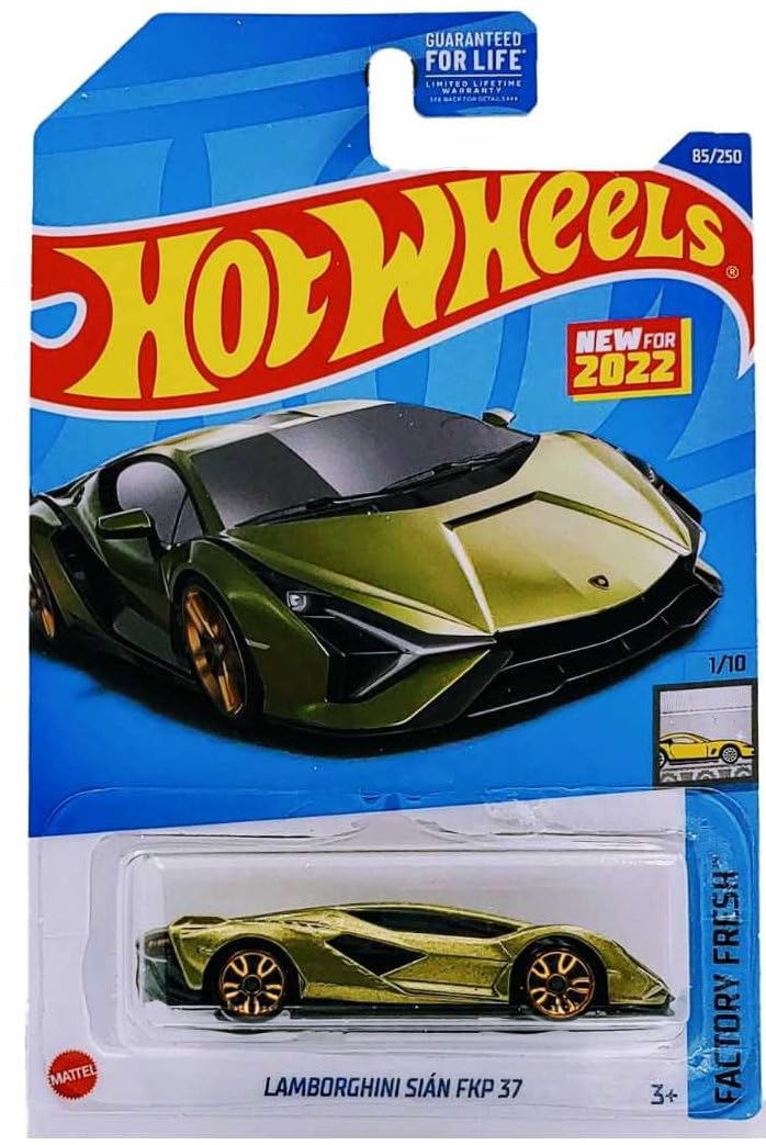 Hot Wheels 2022 Exotics Super Car 5?Pack - McLaren Elva, ‘71 Lamborghini Miura SV, Sian FKP 37, Lotus Elise & Koenigsegg Gemera | Die-Cast Metal 1:64