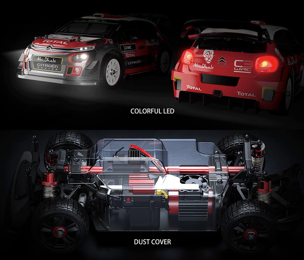 TesPower MJX 14303 Brushless RC Drift Truck,1/14 2.4G RTR Remote Control Car for Adult,4WD Off-Road Racing Car,42KM/H High Speed All-Road Electric