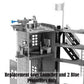 Replacement Parts for Rescue Heroes Firehouse - Fisher-Price Rescue Heroes Fire House Playset CDD69 ~ Replacement Gray Launcher and 2 Blue Projectiles