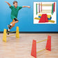 S&S Worldwide Adjustable Height Hurdles (Set of 6), Rainbow