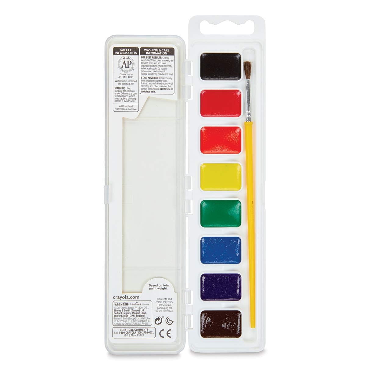 Crayola Washable Watercolors 8 ea (Pack of 20)