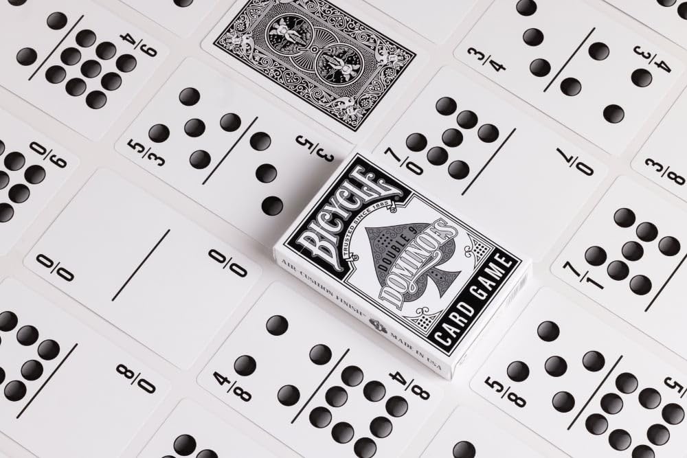 Bicycle Double 9 Dominoes Card Game Deck - A Portable, Easy to Carry Version of The Classic Game of Dominoes