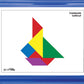 Barker Creek Learning Magnets Kit, for Children, 42 Tangram Pieces, Magnetic-Receptive Kidboard & 13 Reproducible Tangram Patterns (2325)