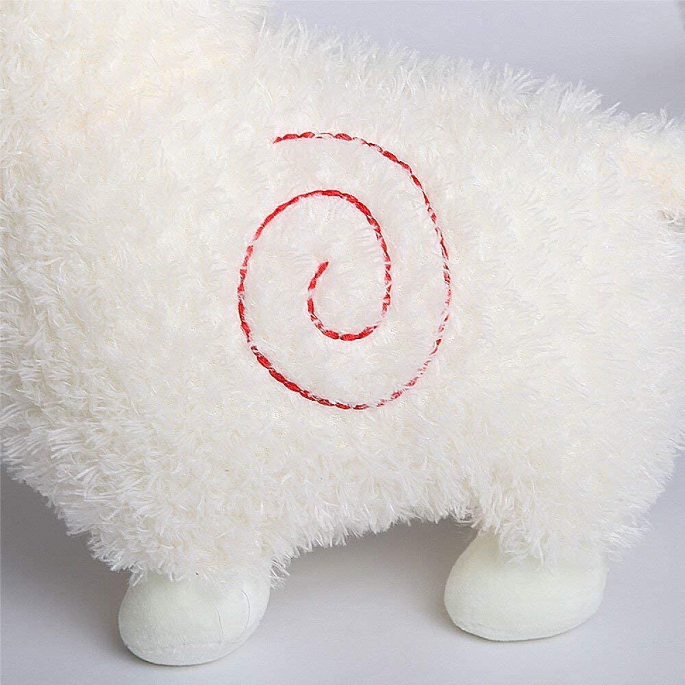 Maomoto Alpaca Plush Toy, 18 Inch Llama Stuffed Animal Large Llamacorn Alpaca Doll Plushie Hug Pillow Soft Fluffy Cushion White Alpaca Soft Toy Plush