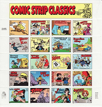 Comic Strip Classics Collectible Stamp Sheet of 20 32 Stamps Scott 3000