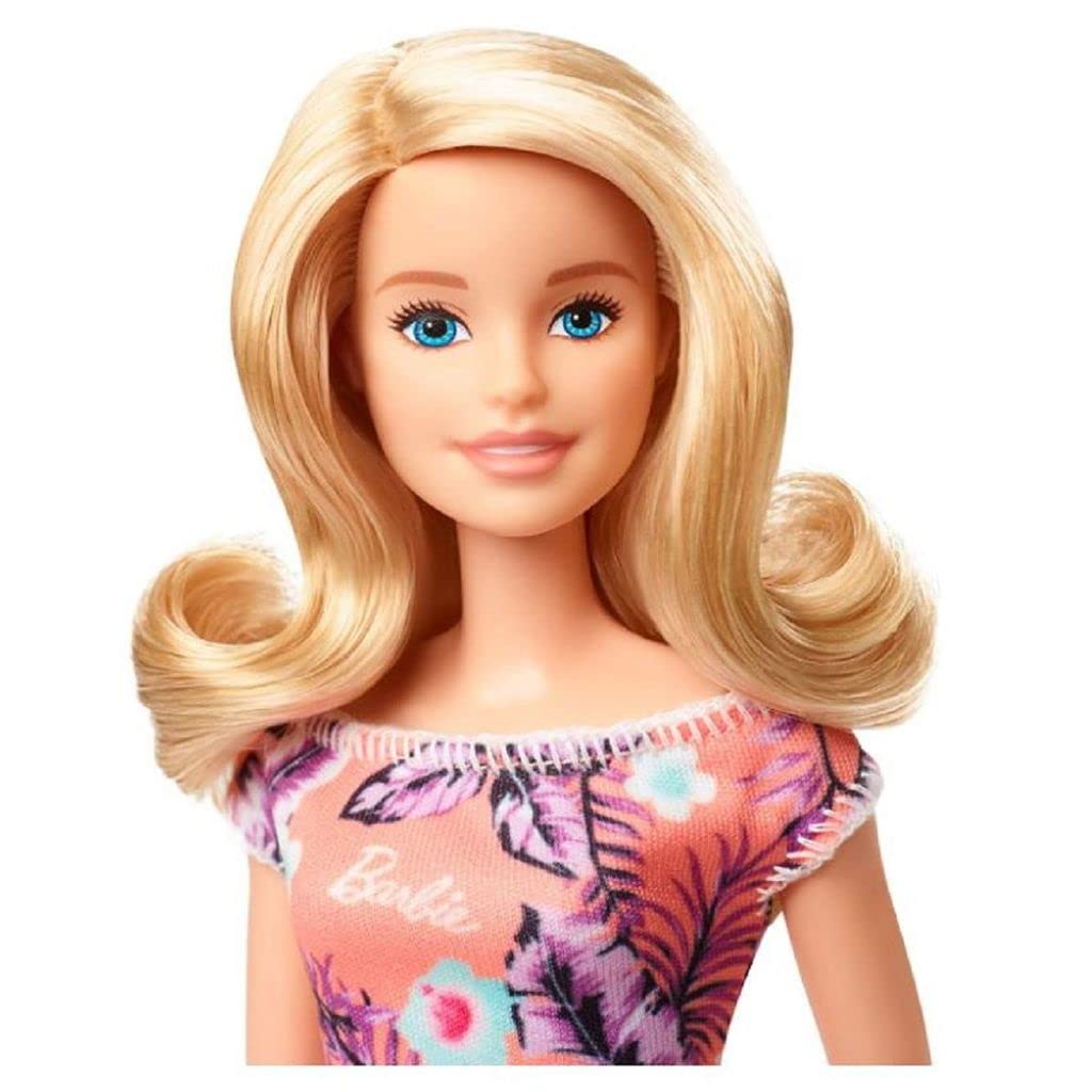Barbie Beautiful Orange Flowery Dress by Mattel GHT24