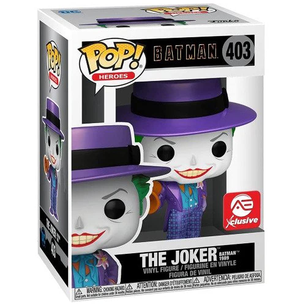 Funko Pop Batman 1989 The Joker AE Metallic Exclusive