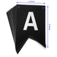 Runhiskii Black Happy Birthday Banner, Durable Happy Birthday Sign Bright Silver Letters for Birthday Party Decorations