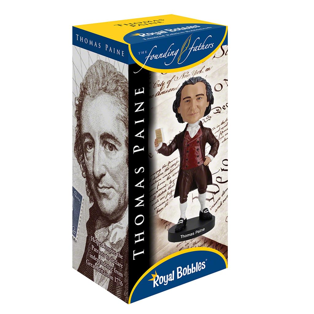Royal Bobbles American Founding Father Thomas Paine V2 Collectible Bobblehead Statue