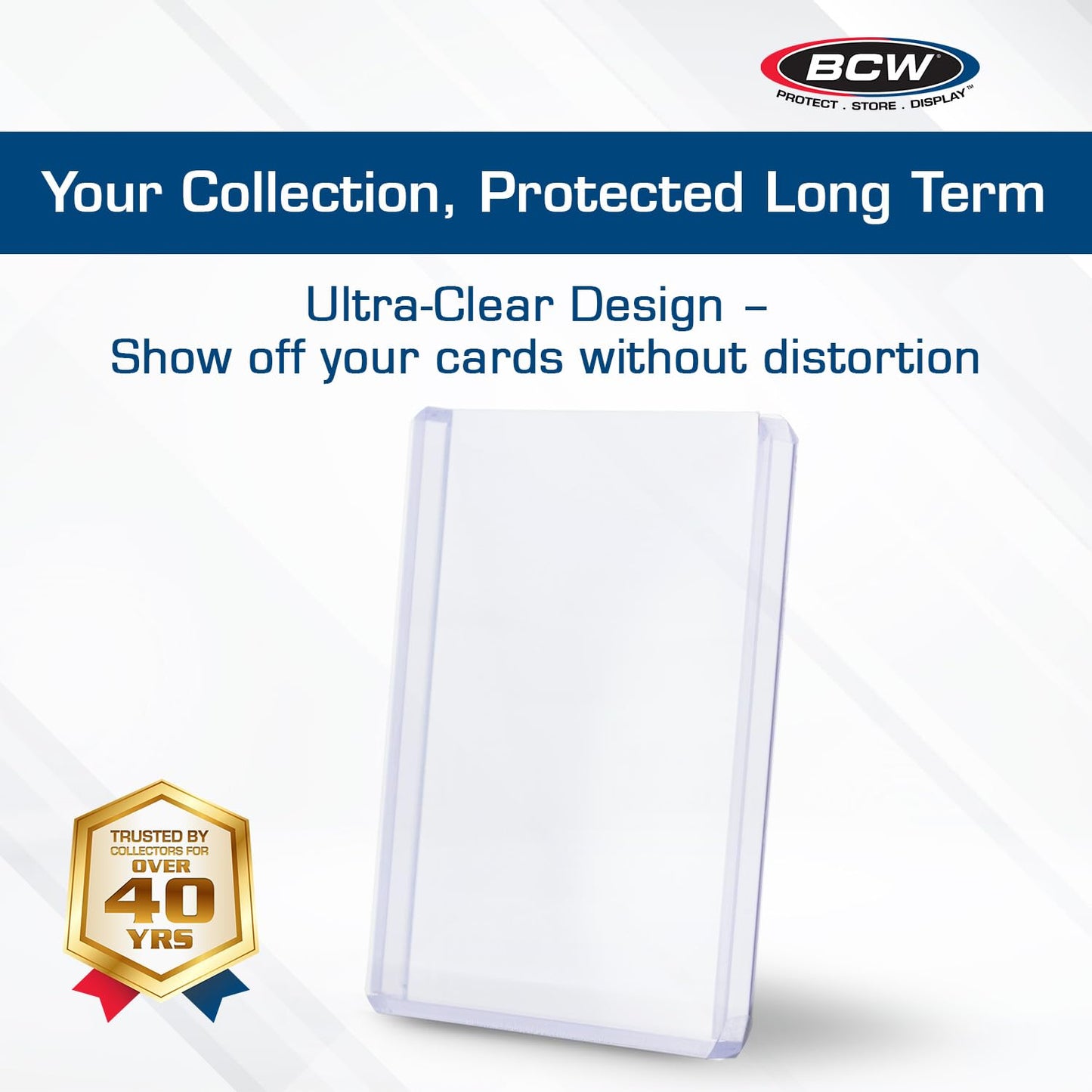 BCW Supplies 240 Pt. Thick Card Topload Holder (10 Count Pack)