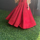 Luxury Fashion Doll Evening Dress Set, Red Velvet Gown with Black Accessories, 11.5-12 Inch Doll Size(Queen's Dress Playline