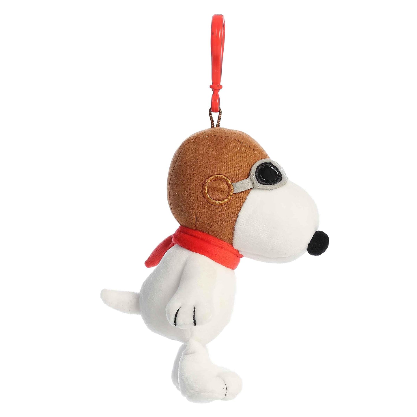 Aurora® Adorable Peanuts® Flying Ace Clip-On Stuffed Animal - Officially Licensed Toys for All Snoopy Fans - Nostalgic Gift for Adults and Birthday