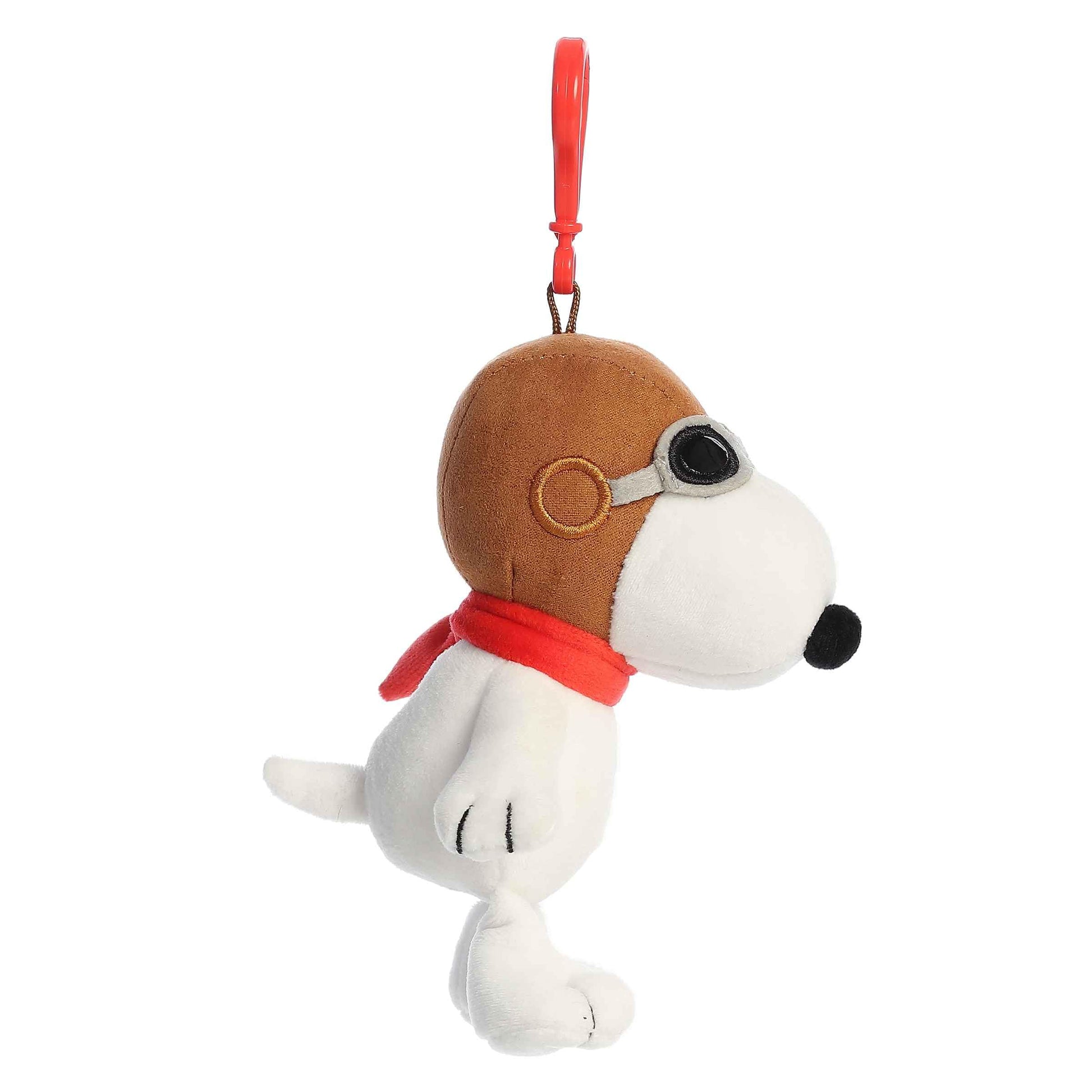 Aurora® Adorable Peanuts® Flying Ace Clip-On Stuffed Animal - Officially Licensed Toys for All Snoopy Fans - Nostalgic Gift for Adults and Birthday
