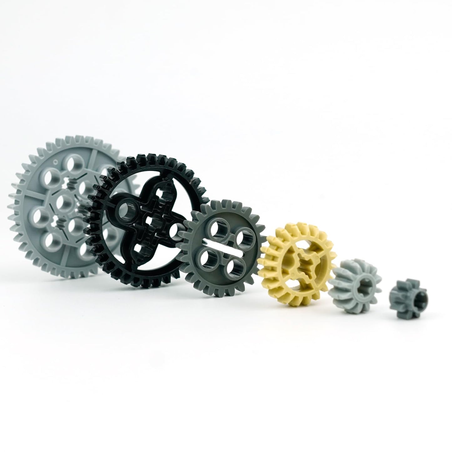 BroTex Technical Parts Pieces Building Set Accessories, Gears Pins Connectors Wheels Axles Racks Differentials, Engine Kits Cars Compatible Major
