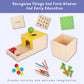 Adena Montessori 4 in 1 Wooden Play Kit for Babies 6-12 Months