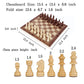 Folding Storage Wooden Chess Board Sets - 3 in 1 Chess Board Game for Adults and Kids (Backgammon, Checkers), Exquisite Wooden Chess Set