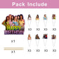 25 Pcs Katseye Cake Topper and Cupcake Toppers Set Birthday Party Supplies for Katseye Themed Birthday Decorations