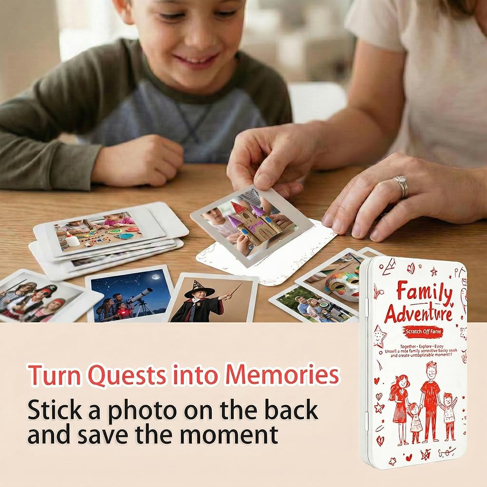 Scratch Quest 50 Screen-Free Scratch-Off Family Activity Cards