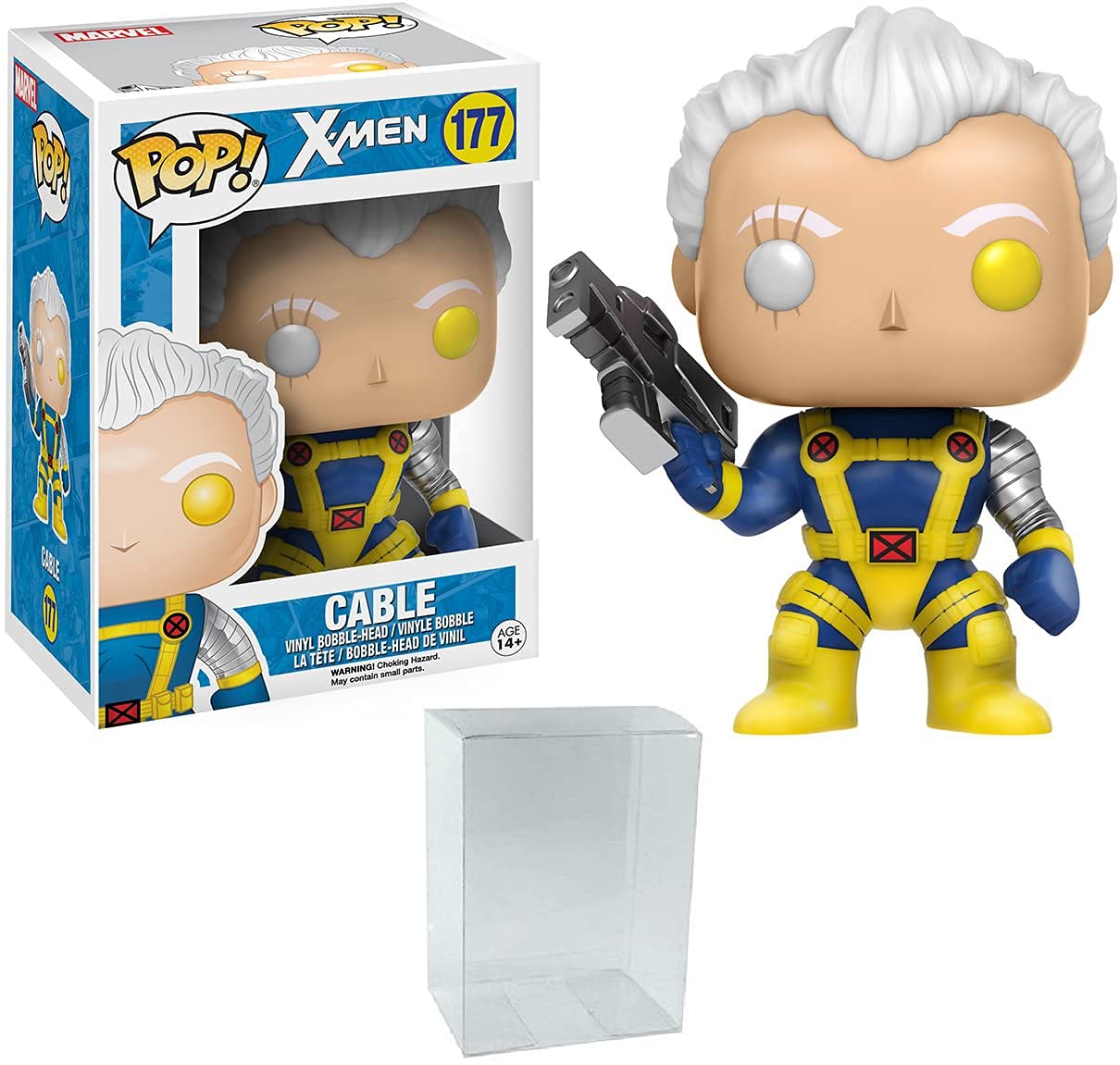 Funko Pop! Marvel: X-Men Cable Vinyl Figure (Bundled with Pop Box Protector CASE)